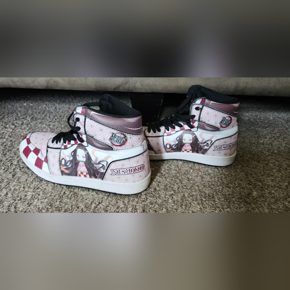 Custom Demon Slayer Nezuko Sneakers – Size 10.5 – Anime Streetwear